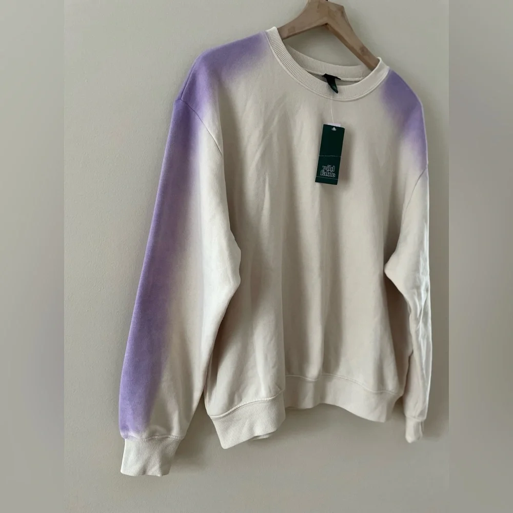 WILD FABLE Ombré Dip Tie Dye Crewneck Pullover Sweatshirt Size Small NWT - Picture 5 of 7